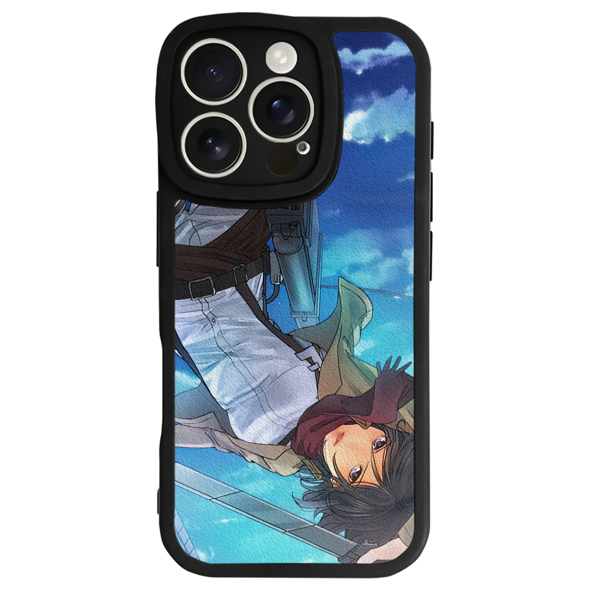 （画像用） 進撃の巨人 Attack on Titan 【iPhone 16シリーズ対応】シリコンスマホケース（レザー調） 材質：シリコン